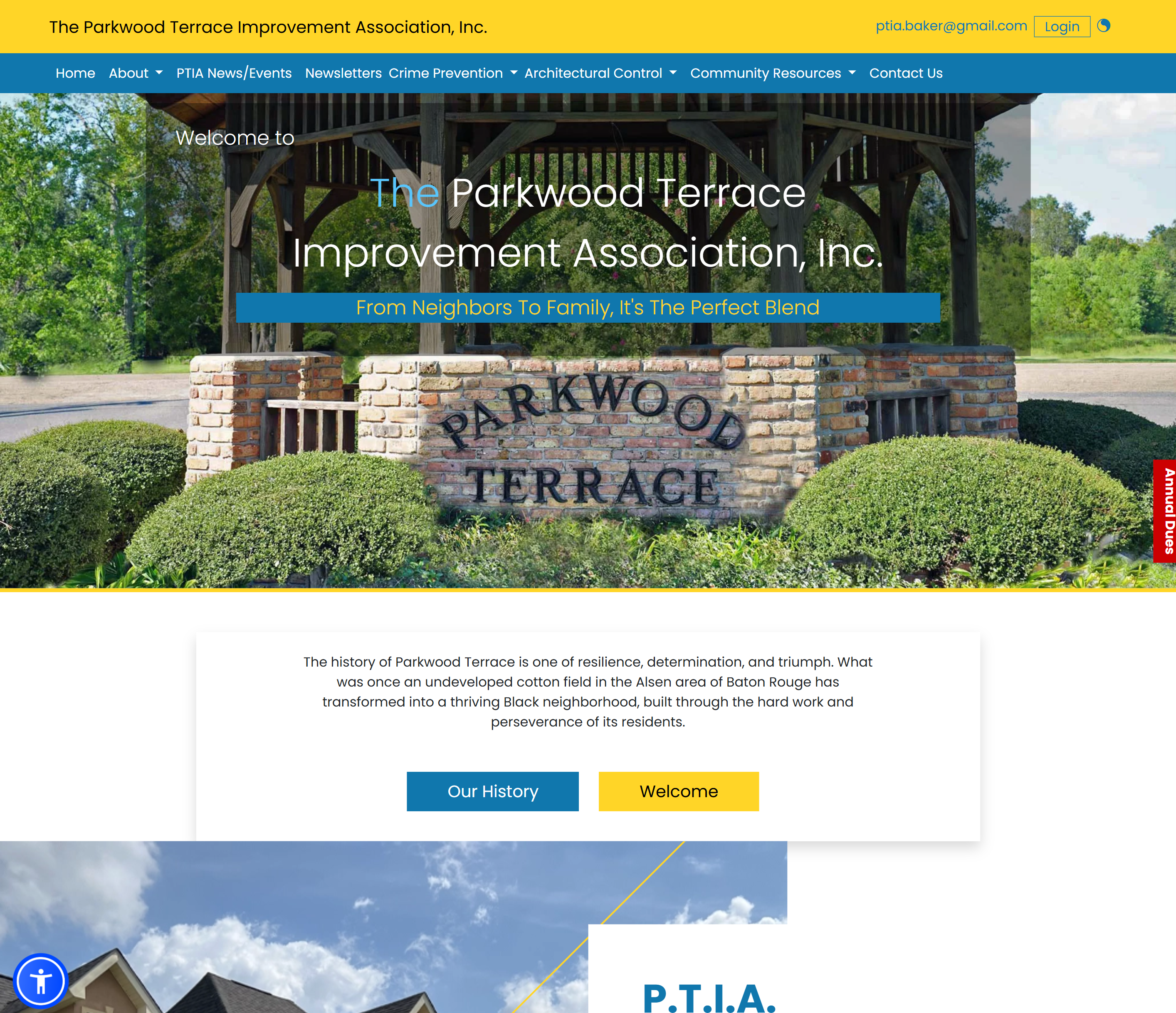 The Parkwood Terrace
Improvement Association